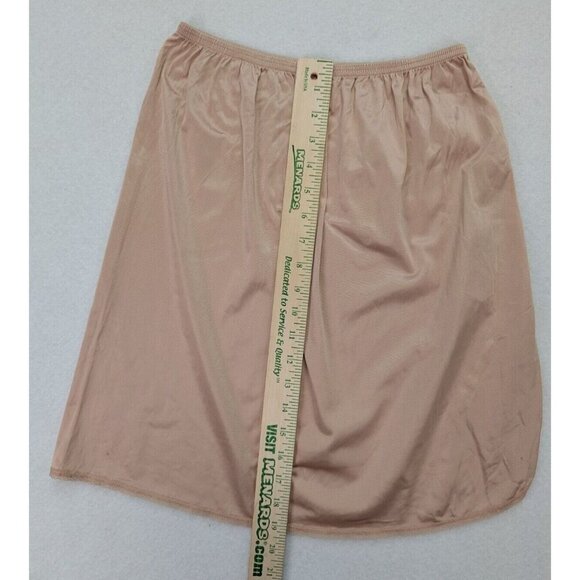Vassarette Women's Skirt Half Slip Size Medium Beige Nylon - Picture 7 of 13